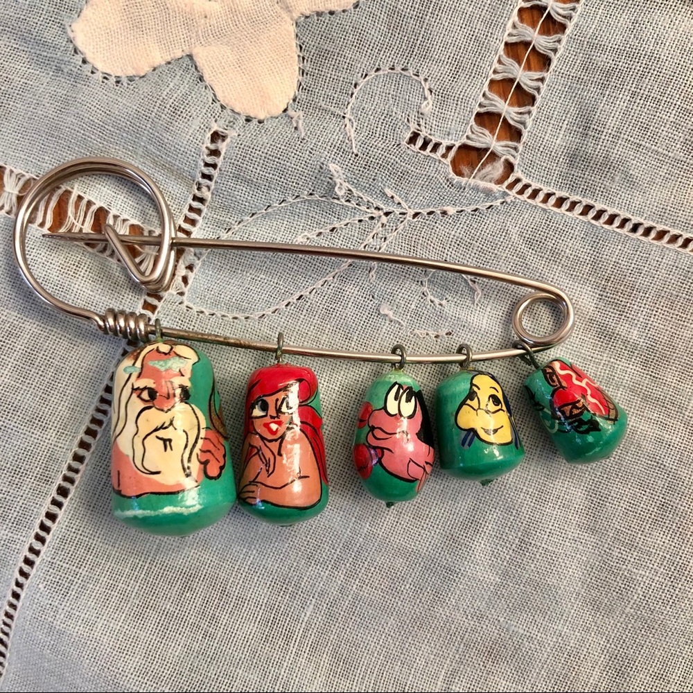 RARE vintage hand painted Disney Ariel Pin